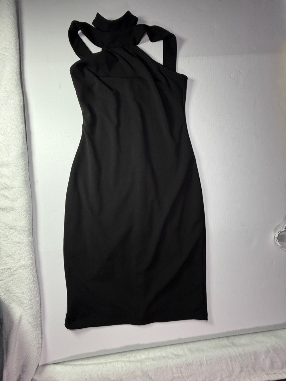 2000’s bebe Black One-Shoulder Bodycon Dress